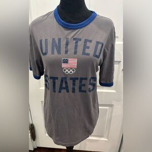 Fanatics United States Of America Team USA Olympic Arc Flag Crewneck TShirt Sz S